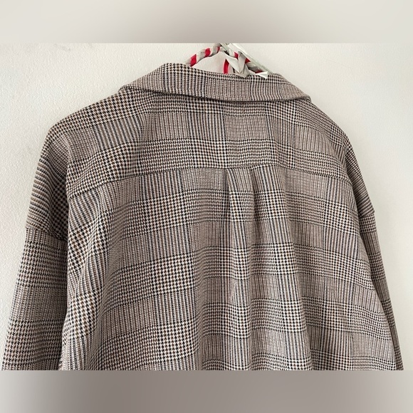 Nwot Guilty Brow Black Herringbone Button Up Shacket Women's XL - Picture 11 of 13